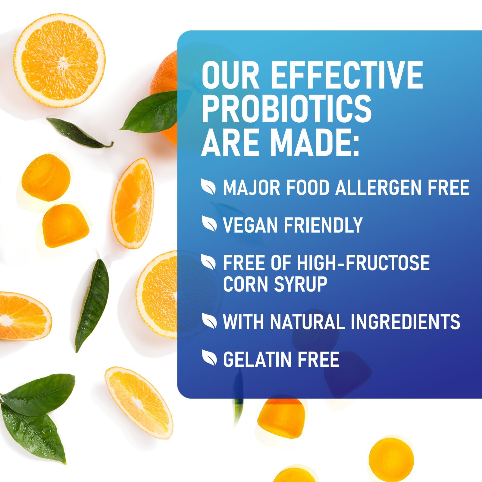 Label highlights digestive health and immune support