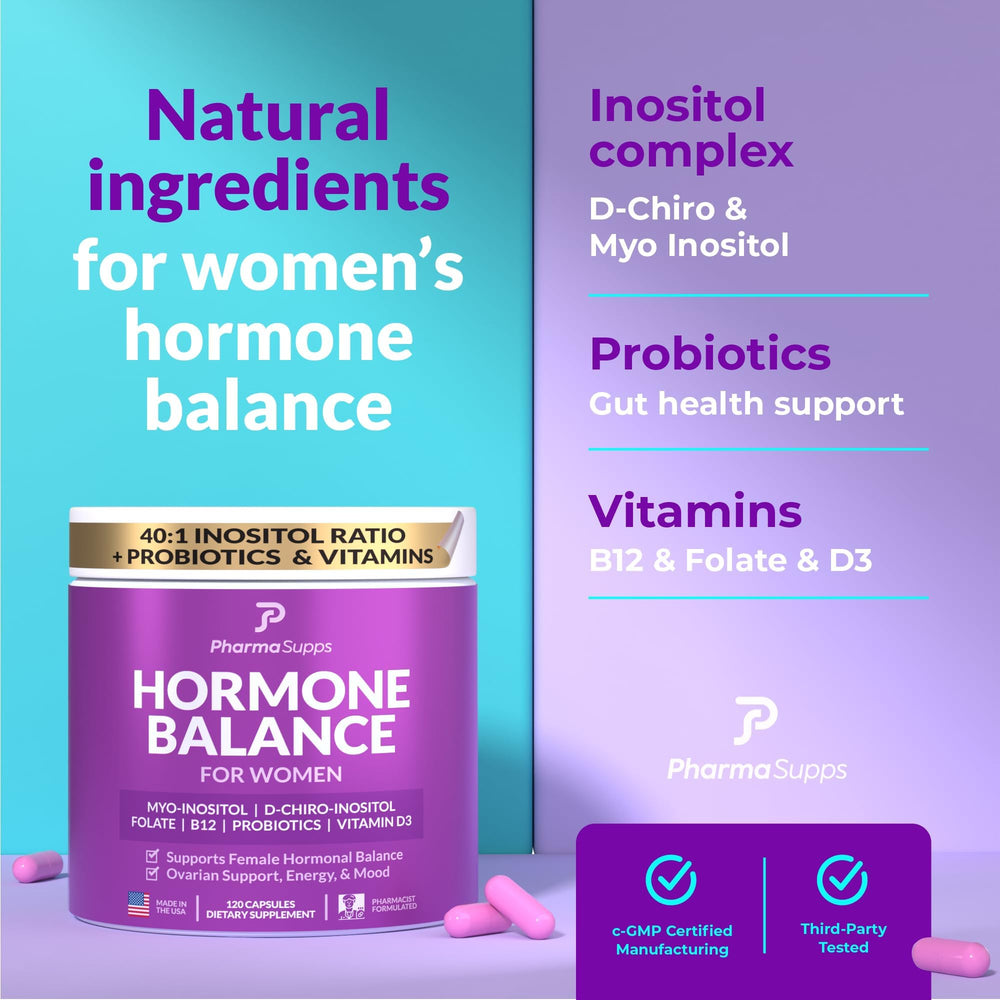 Probiotic capsules with 10 billion CFU for gut and hormones