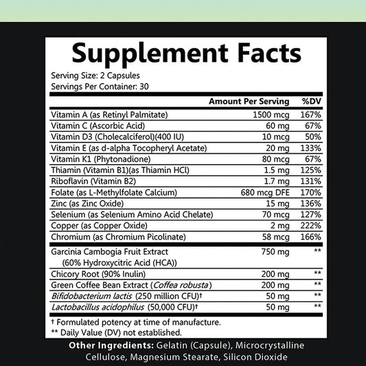 Close-up of label showing Probiotic Immunity Plus and supplement details