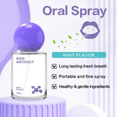 Close-up of spray nozzle on probiotic oral spray