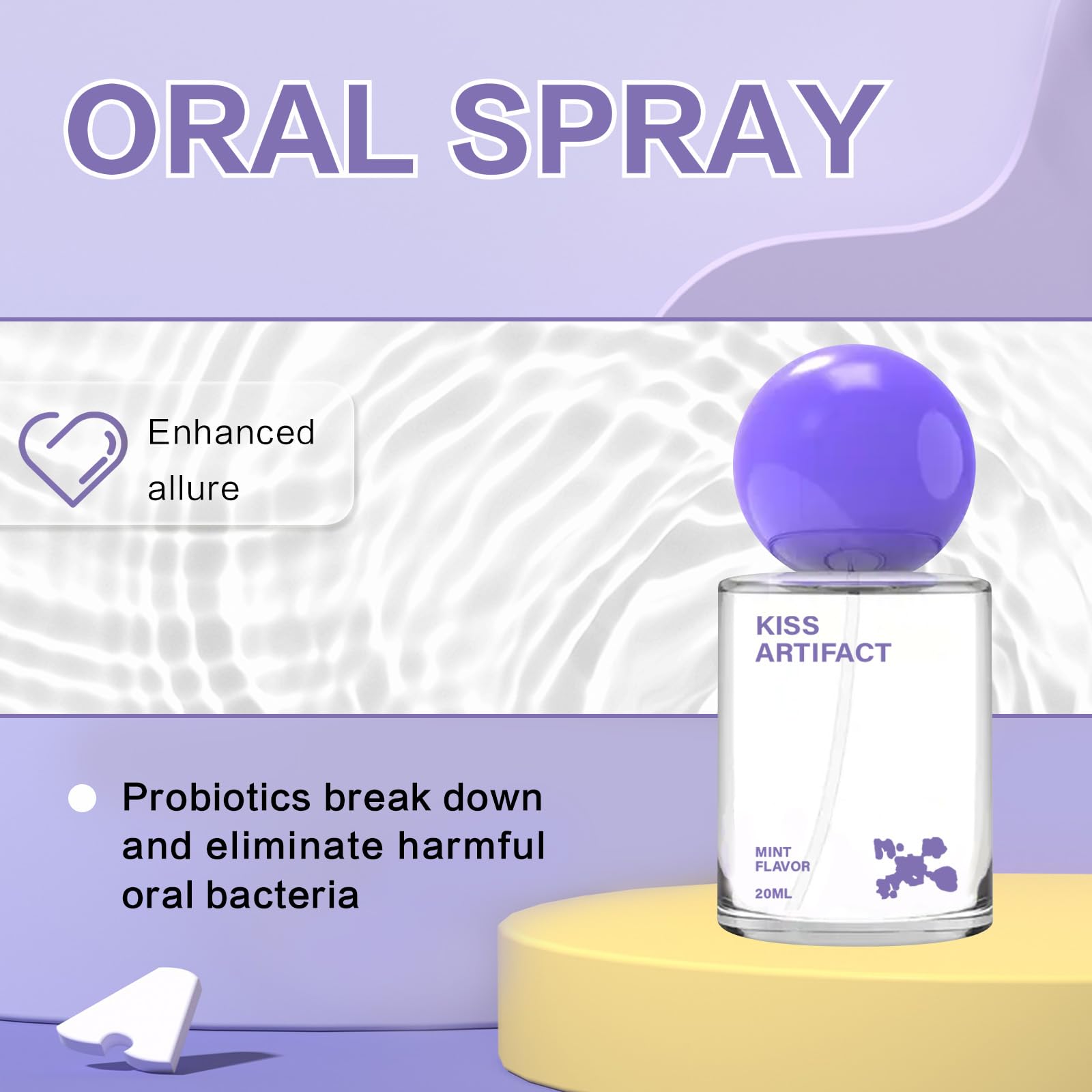 Packaging and bottle of probiotic oral spray