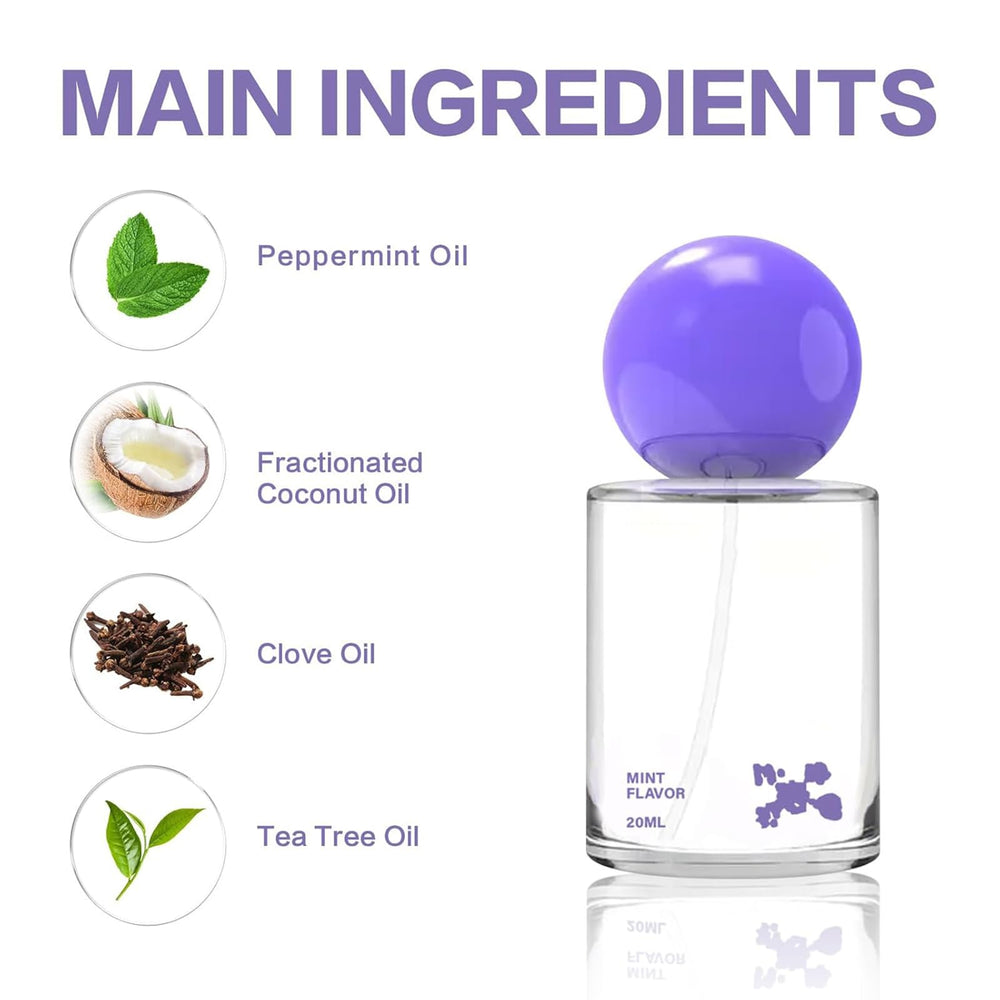Minty fresh breath after using Probiotic Oral Spray