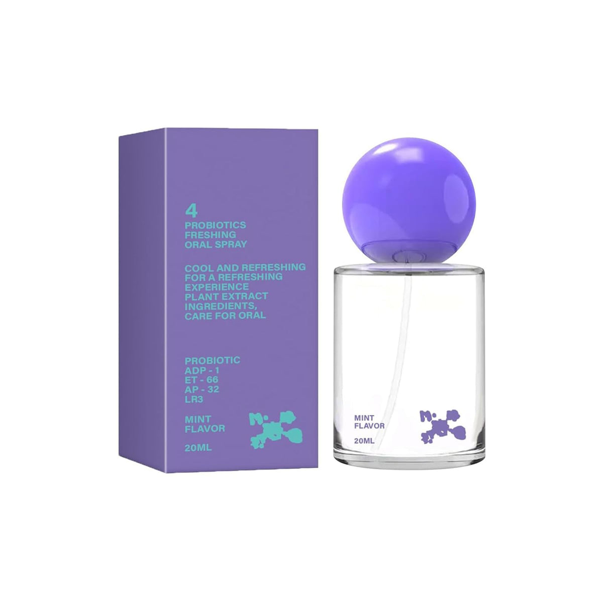 Front view of Probiotic Oral Spray bottle