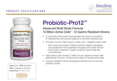 Serving size information on Probiotic Pro 12 packaging