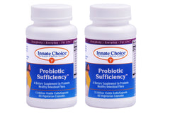 Probiotic Sufficiency 2-Pack bottle and capsules