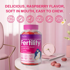 Probiotic blend for vaginal health and pH balance in fertility gummies