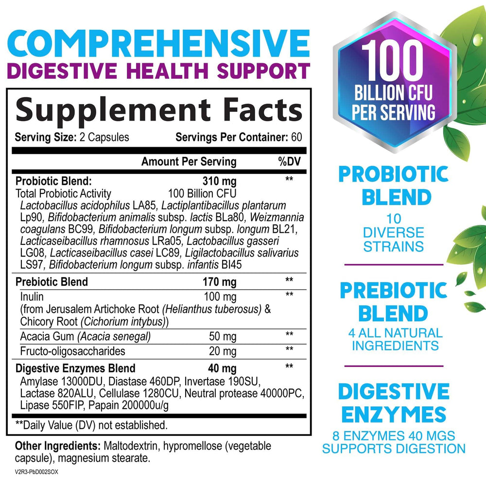 Close-up of probiotic capsules
