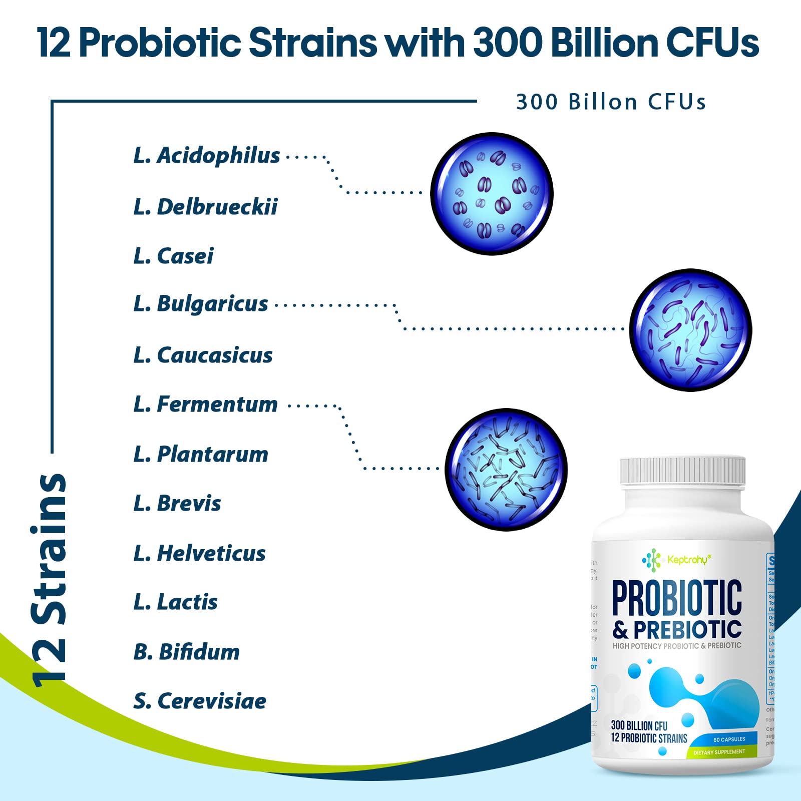 Vegan, non-GMO probiotic capsules for both women and men