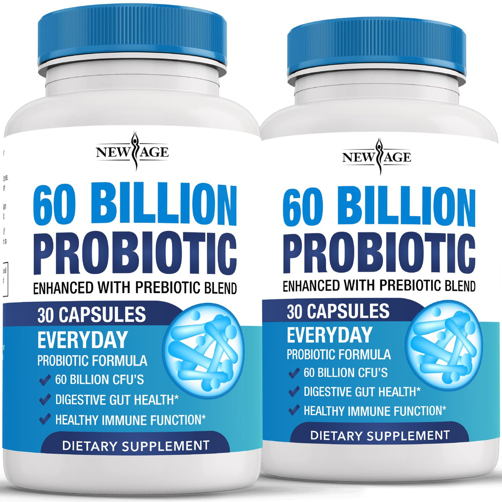Bottle of Probiotics 60 Billion CFU with Prebiotic Formula