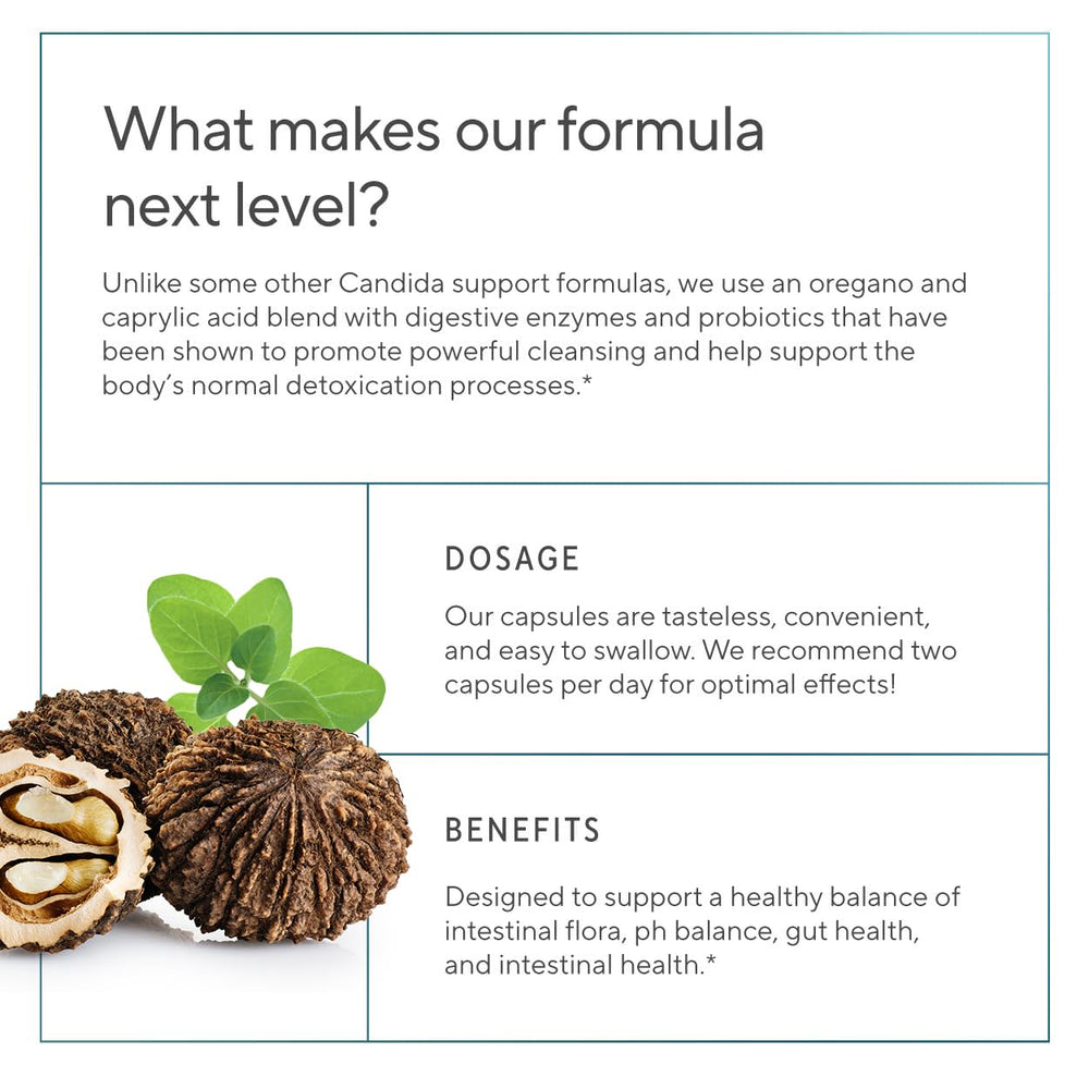 Probiotic capsules for candida support
