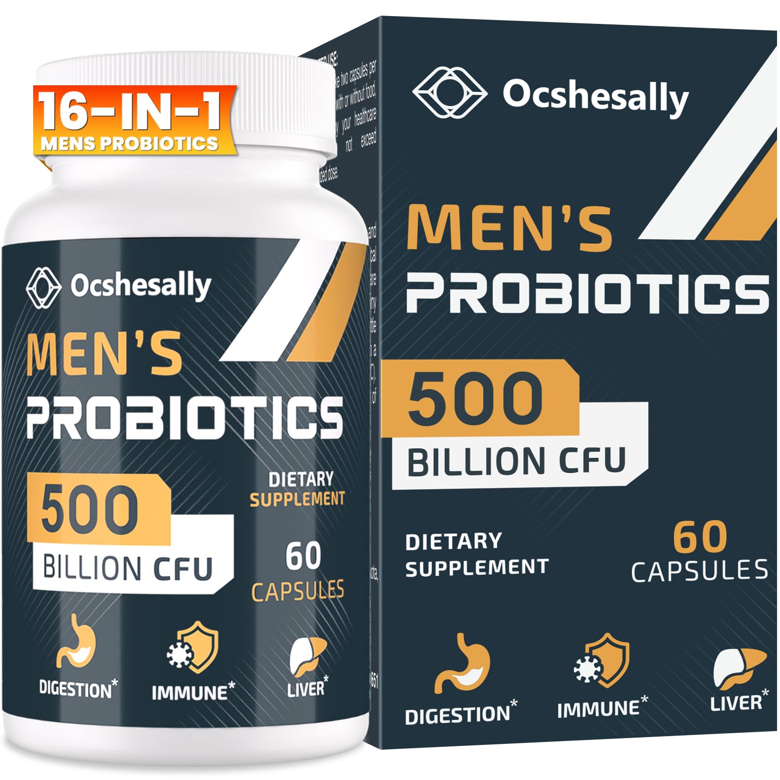 Probiotics for Men bottle with 60 capsules