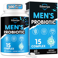 Probiotics for Men bottle with 60 capsules