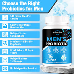 Organic fiber blend with probiotics