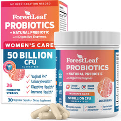 Bottle of Probiotics for Women with 50B CFU and 26 strains