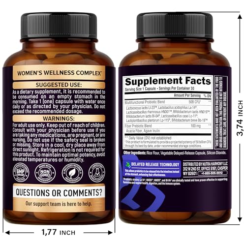 Close-up of the product label showing 50B CFU and 8 strains