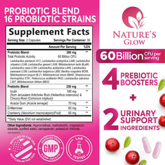 Close-up of 50B CFU label on probiotic bottle