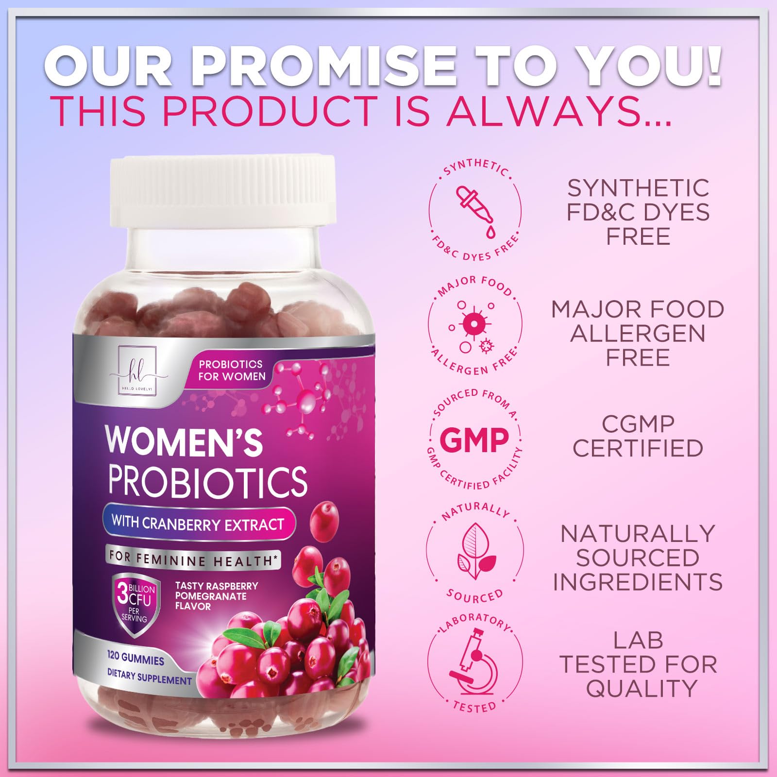 Feminine health support focusing on vaginal and urinary health
