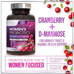 Graphic showing vaginal and urinary tract health with cranberry