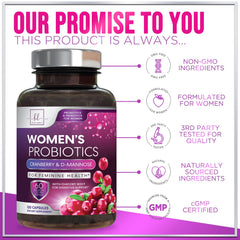Front packaging of the 120-capsule probiotic bottle