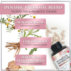 Vegan-friendly women's probiotic capsules 120 count