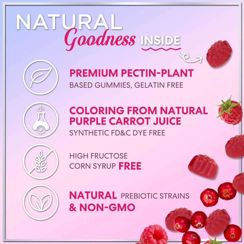 Product packaging design for women's probiotic gummies