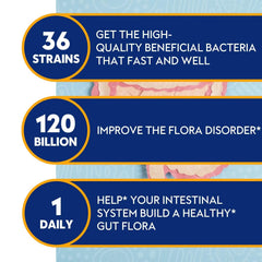 Capsule bottle with delayed-release capsules for gut health