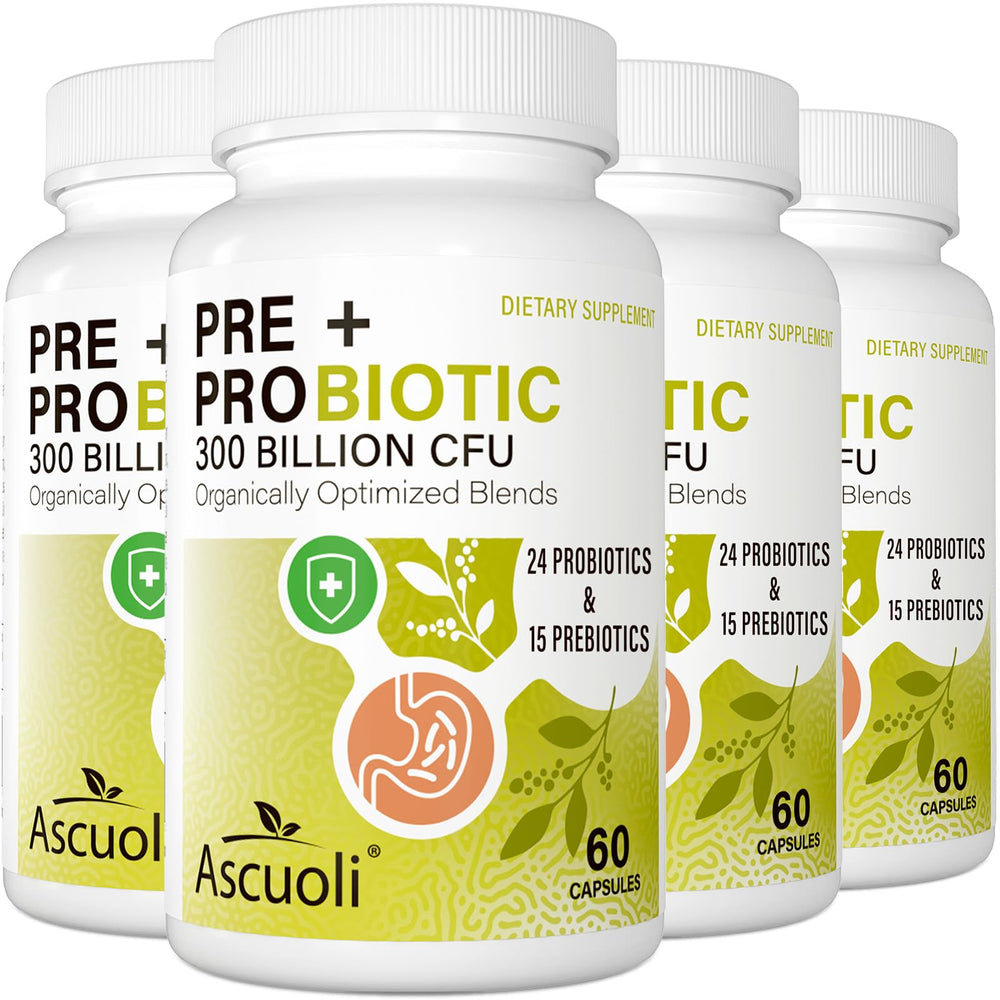 Probiotic bottle for women and men with 300B CFU and 24 strains