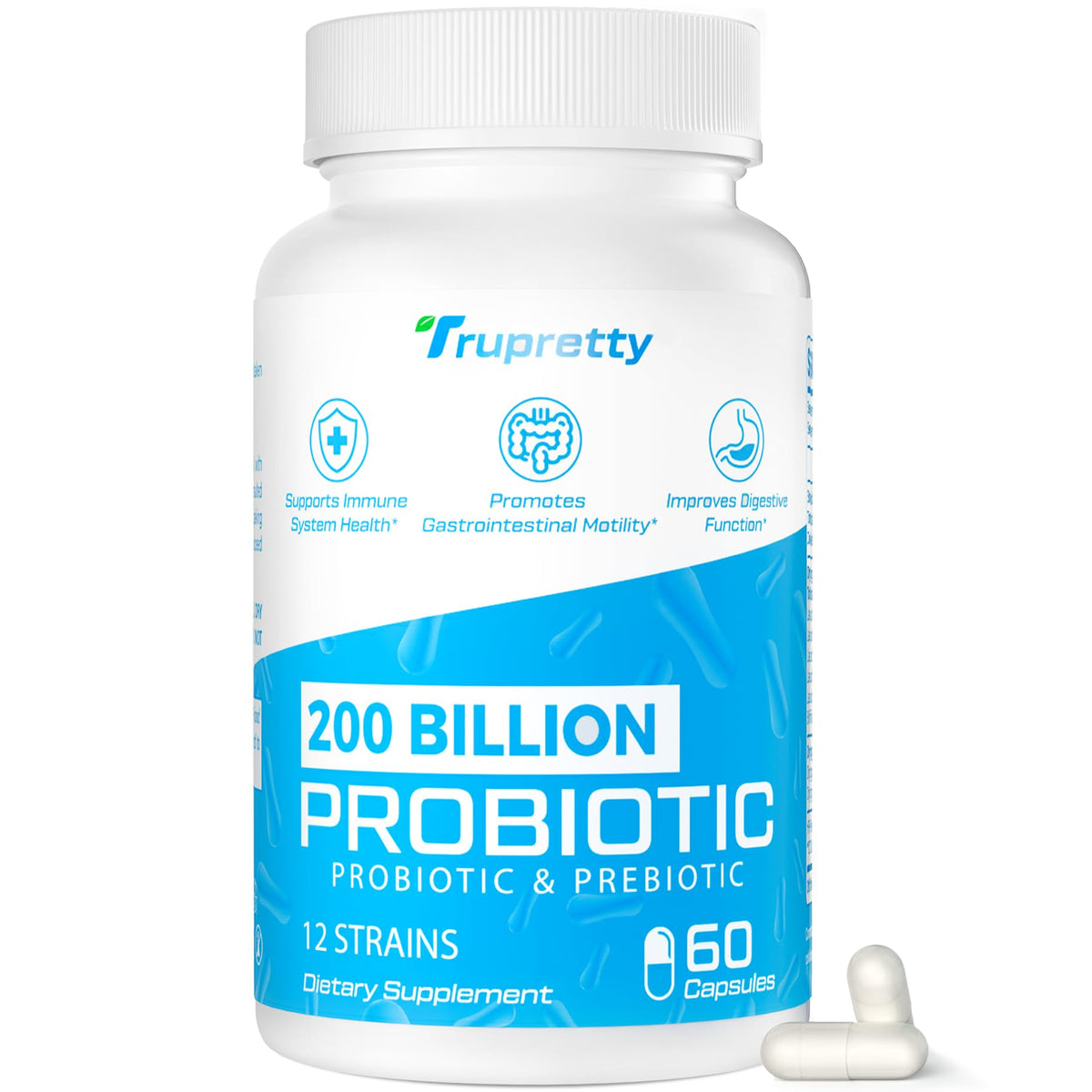 Bottle of Probiotics for Women and Men with 60 capsules