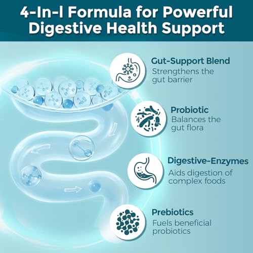 Illustration of enteric-coated capsules and gut health