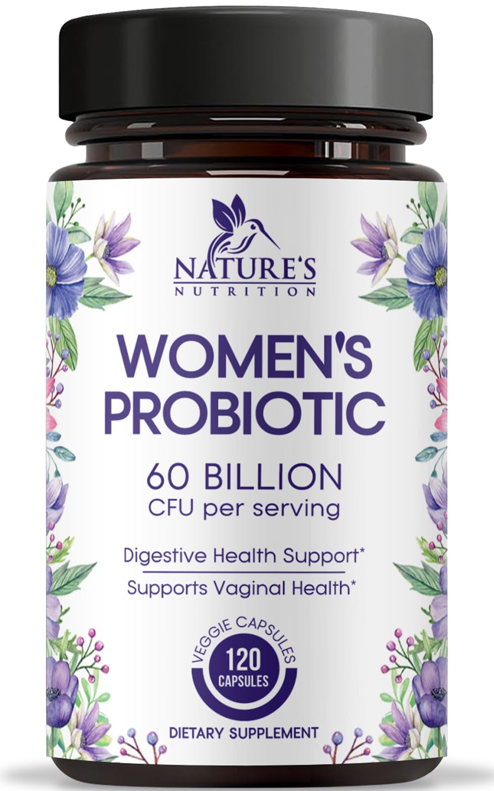 Bottle of Probiotics for Women's Digestive Health