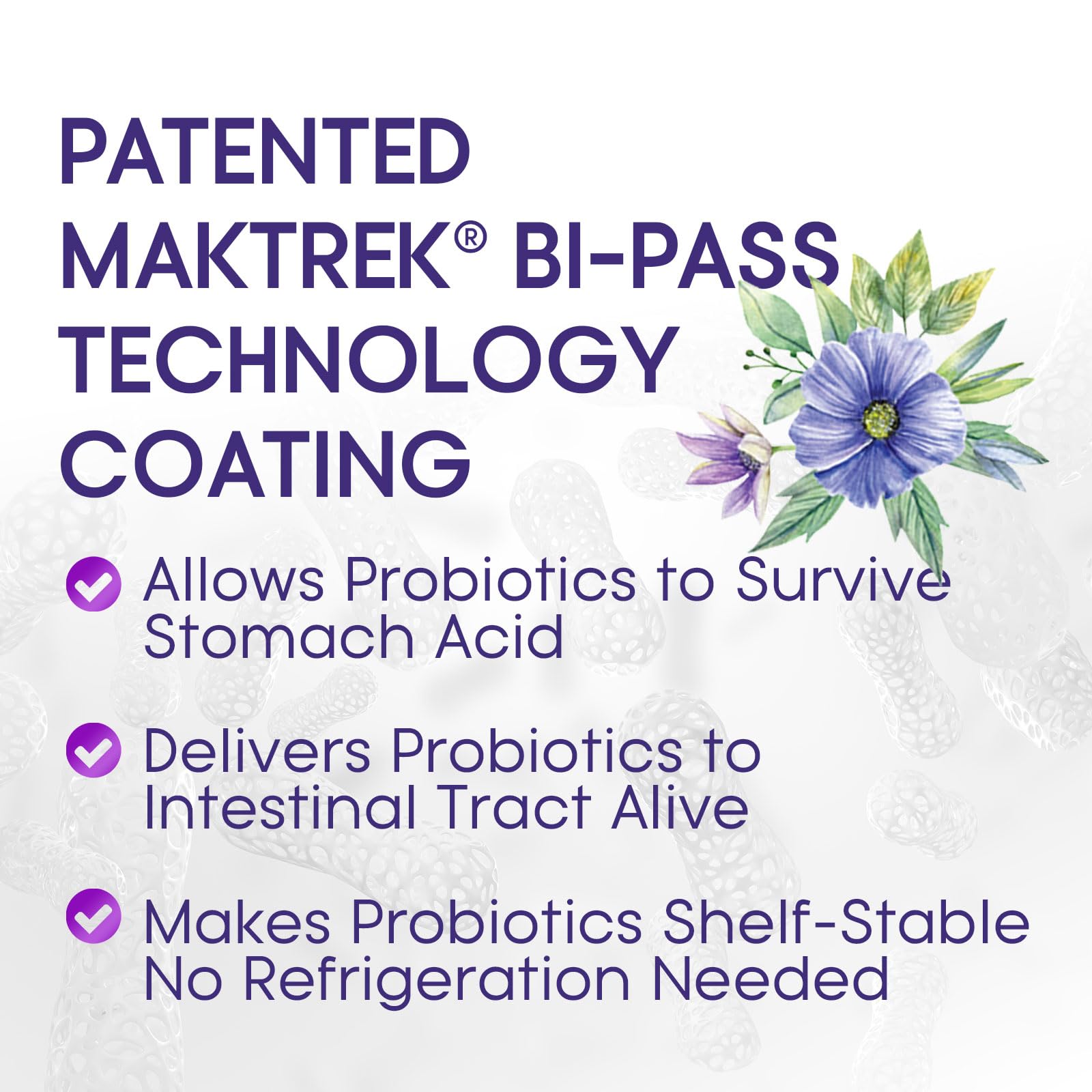 Vegan, gluten-free, soy-free probiotic packaging