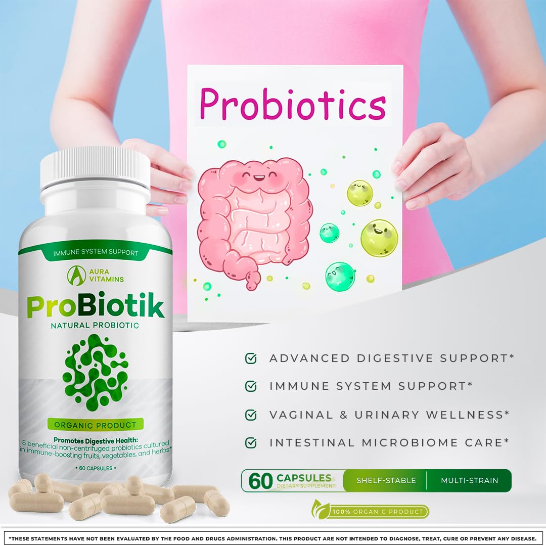 Back label of Probiotik bottle showing supplement facts