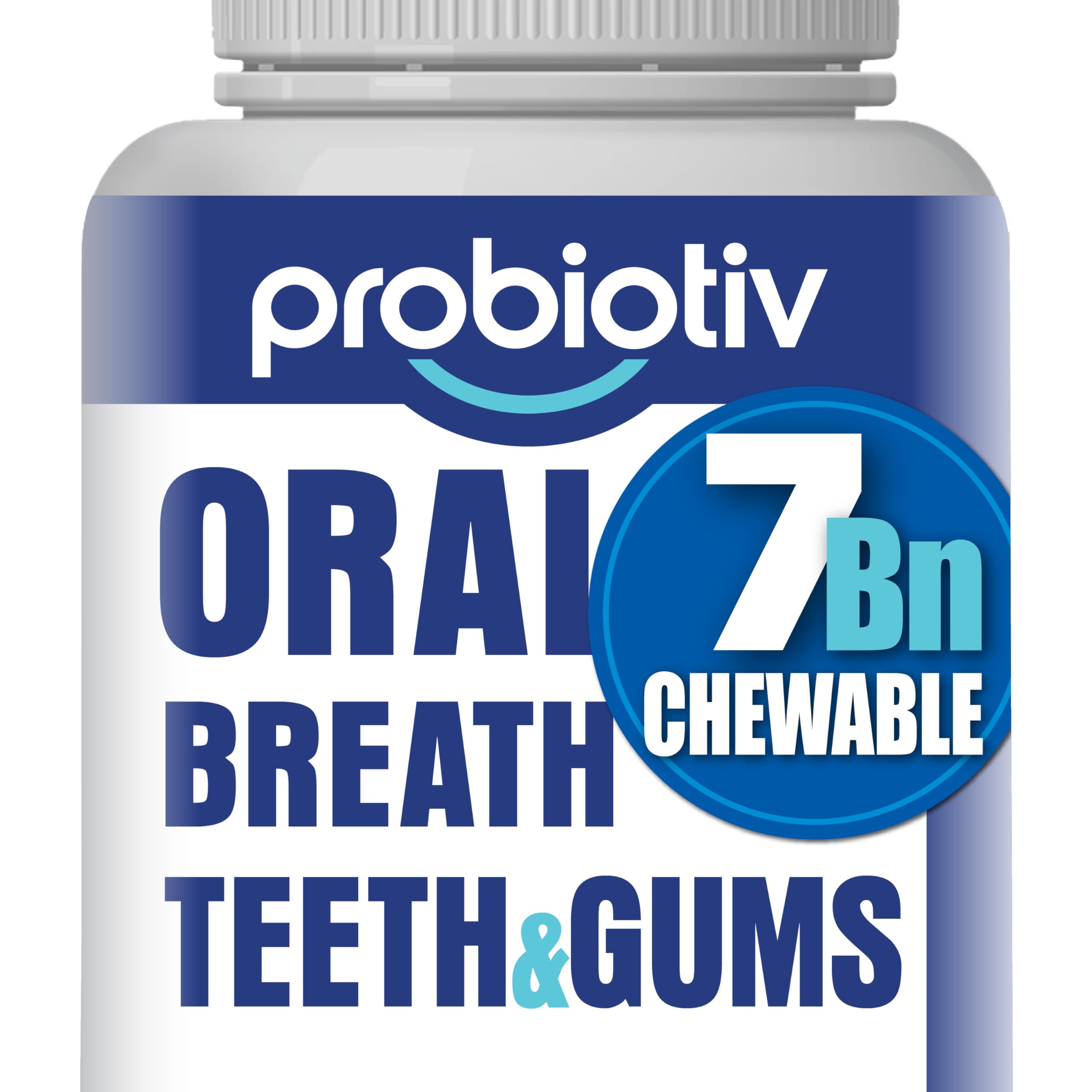 Chewable oral probiotics with 7B CFU for fresh breath
