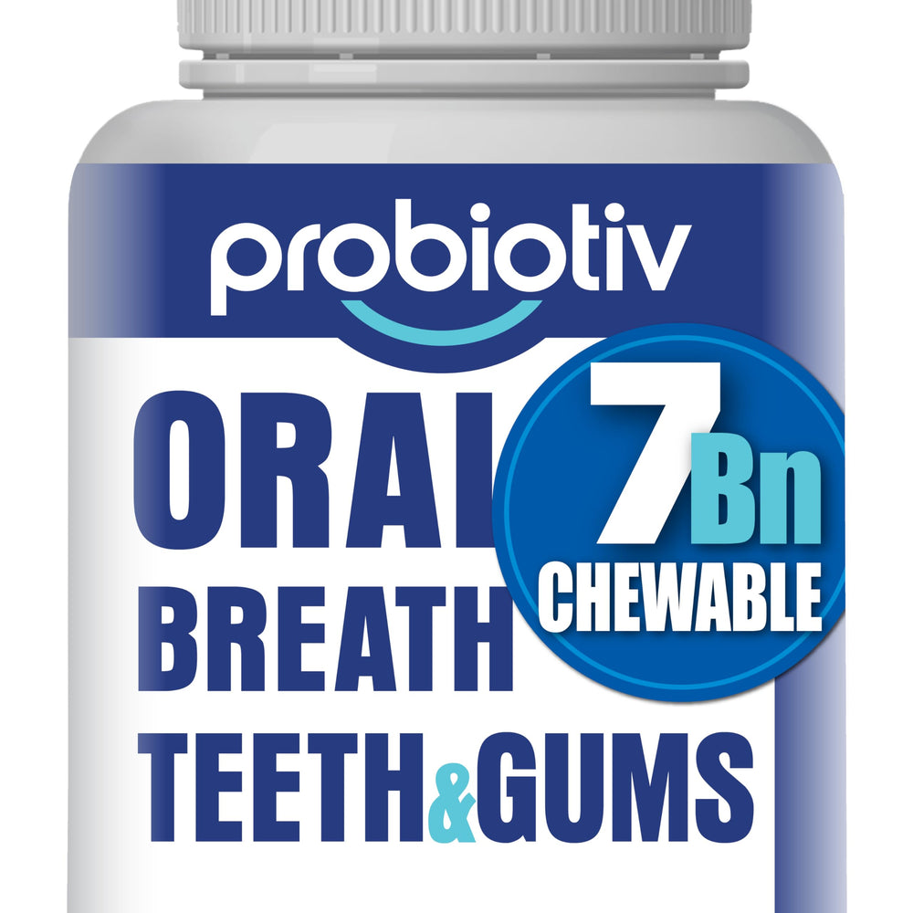Chewable oral probiotics with 7B CFU for fresh breath