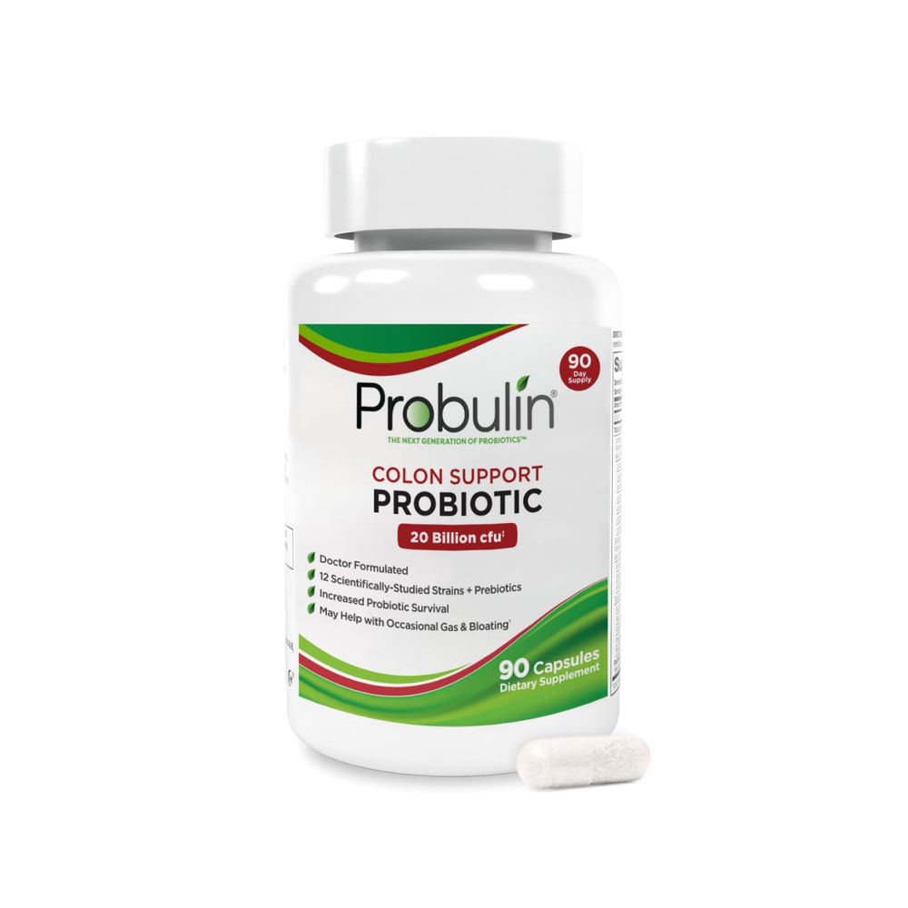 Probulin Colon Support bottle front for daily probiotic use