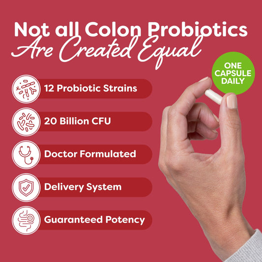 Close-up of vegan probiotic capsule for colon support