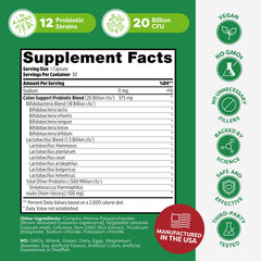 Ingredients list for Probulin Colon Support probiotic