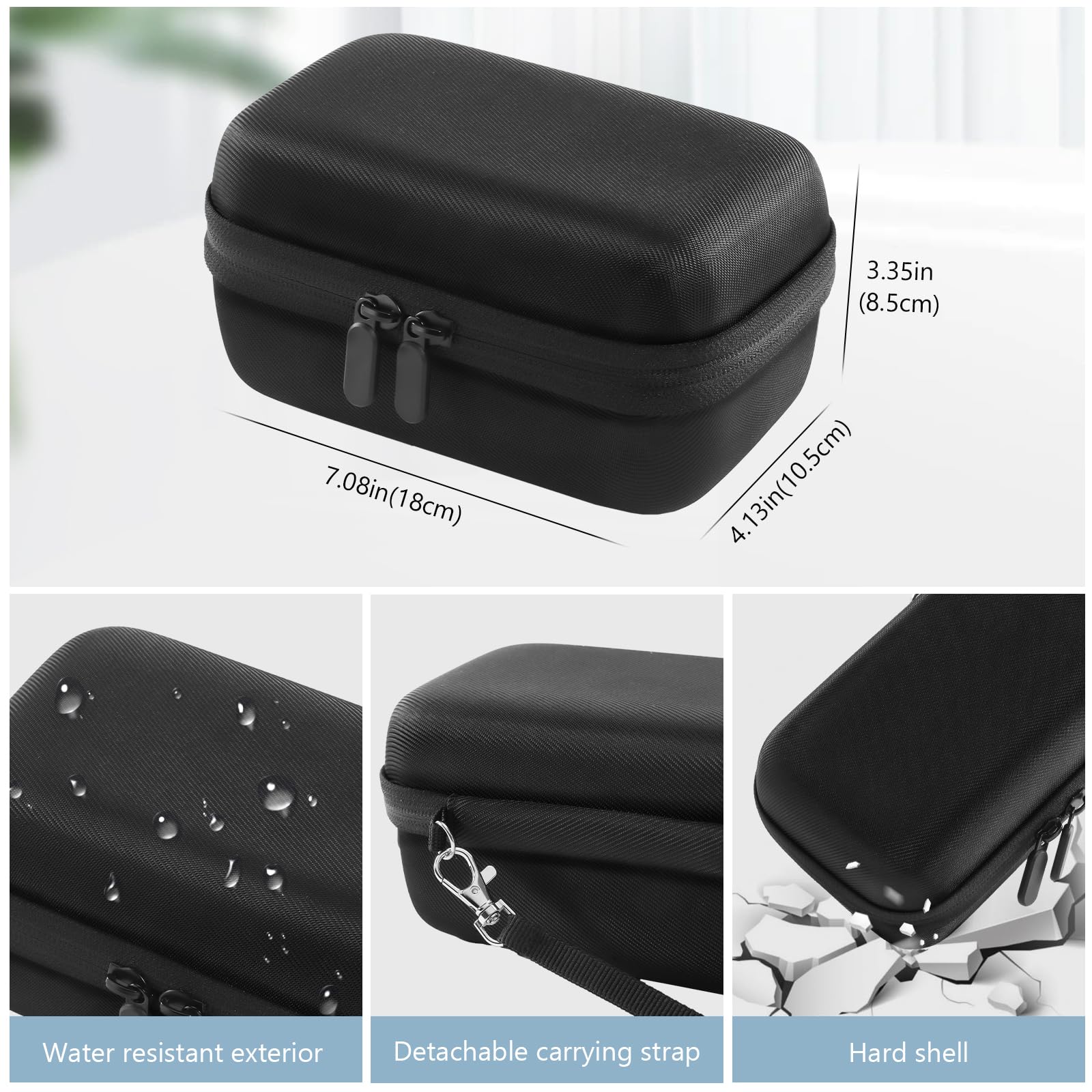 ProCase compact dimensions fit in luggage without bulk.
