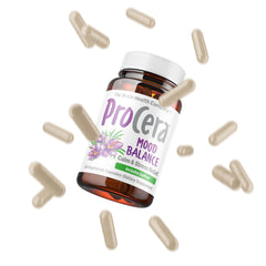 Procera Mood Support label highlighting B vitamins and adaptogens
