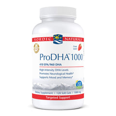 Nordic Naturals ProDHA 1000 Strawberry bottle with label