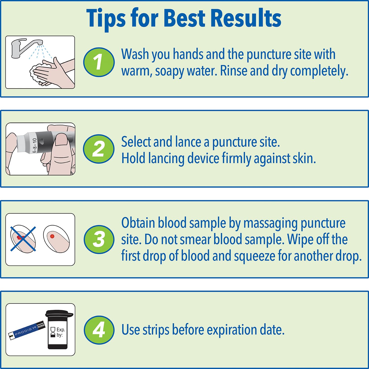 PRODIGY strips support Alternate Site Testing for flexible testing locations.
