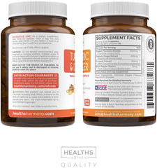Product bottle close-up – Turmeric Ginger supplement