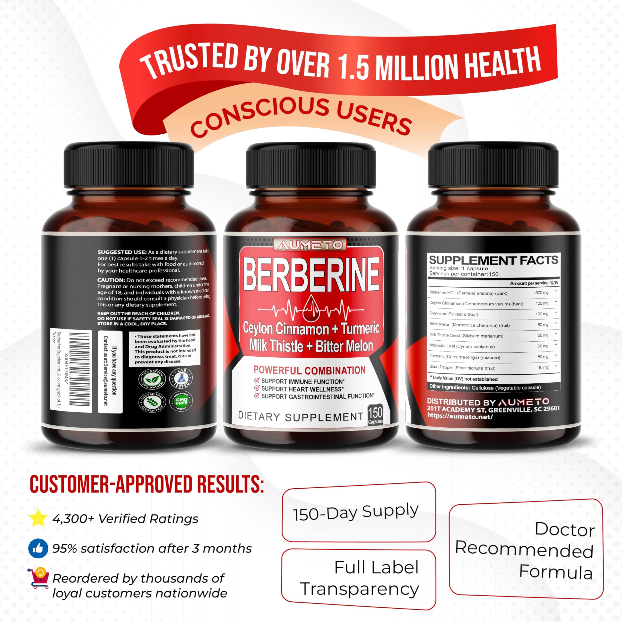 Product hero image showing Berberine pack