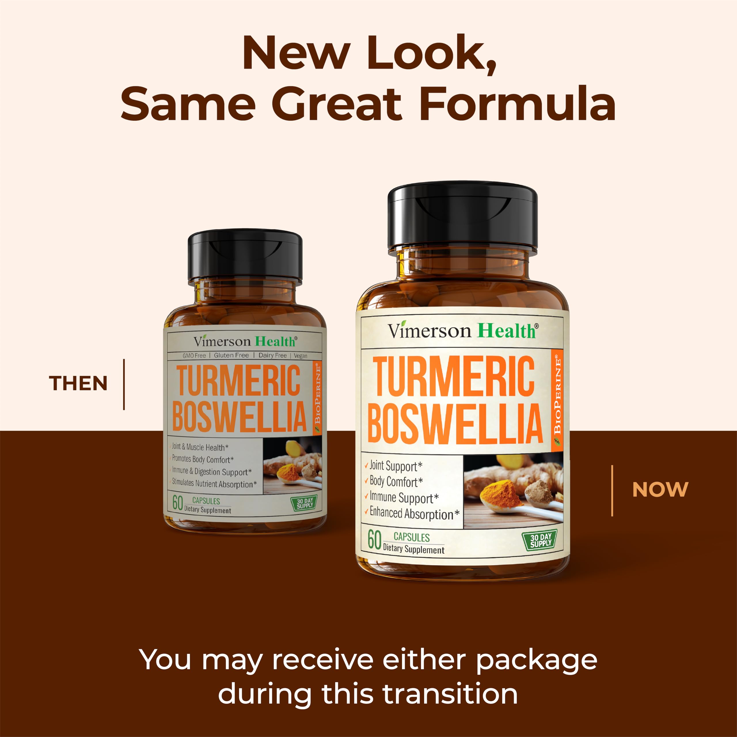 Product packaging and front view of bottle