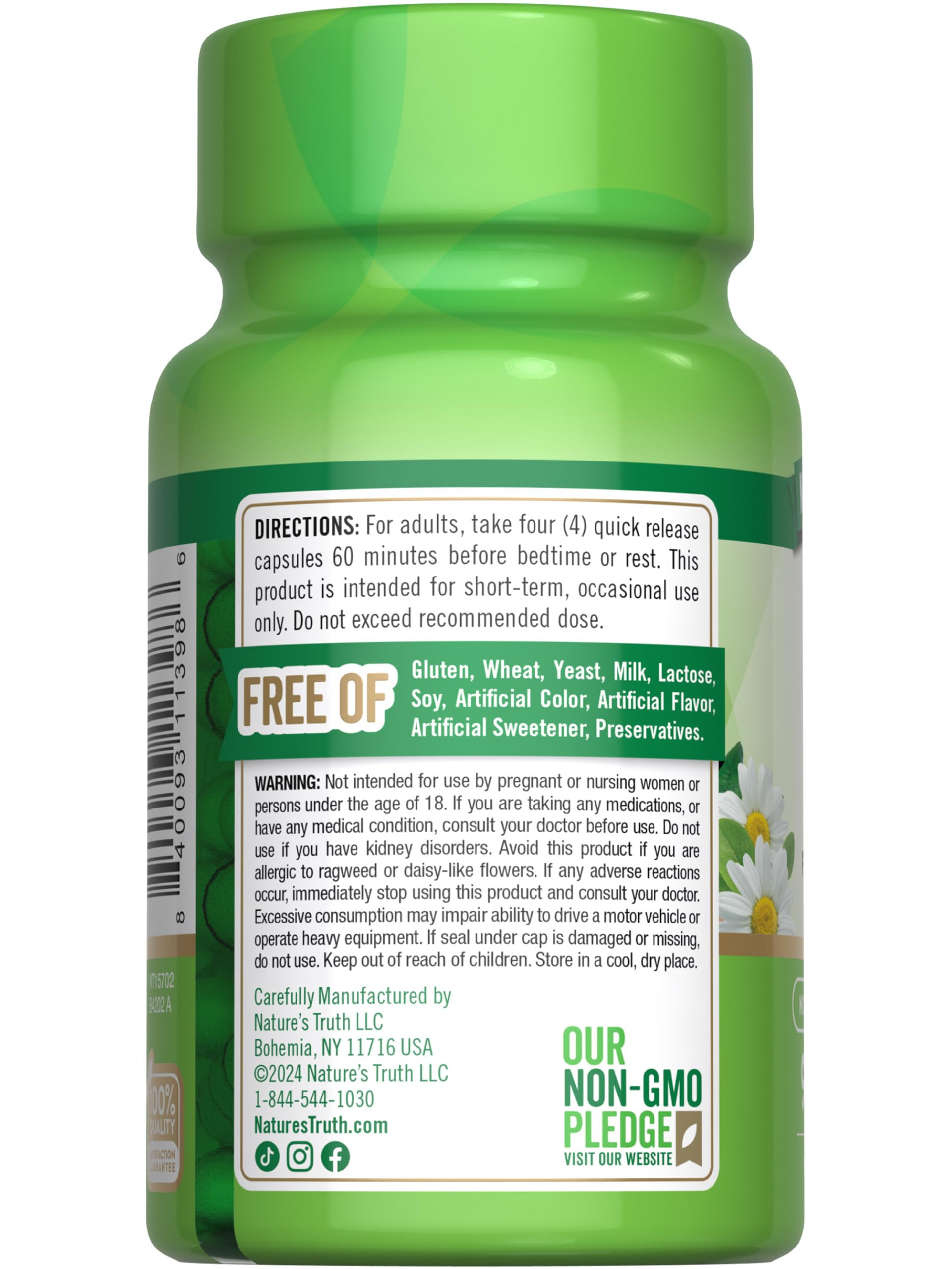 Product packaging front view