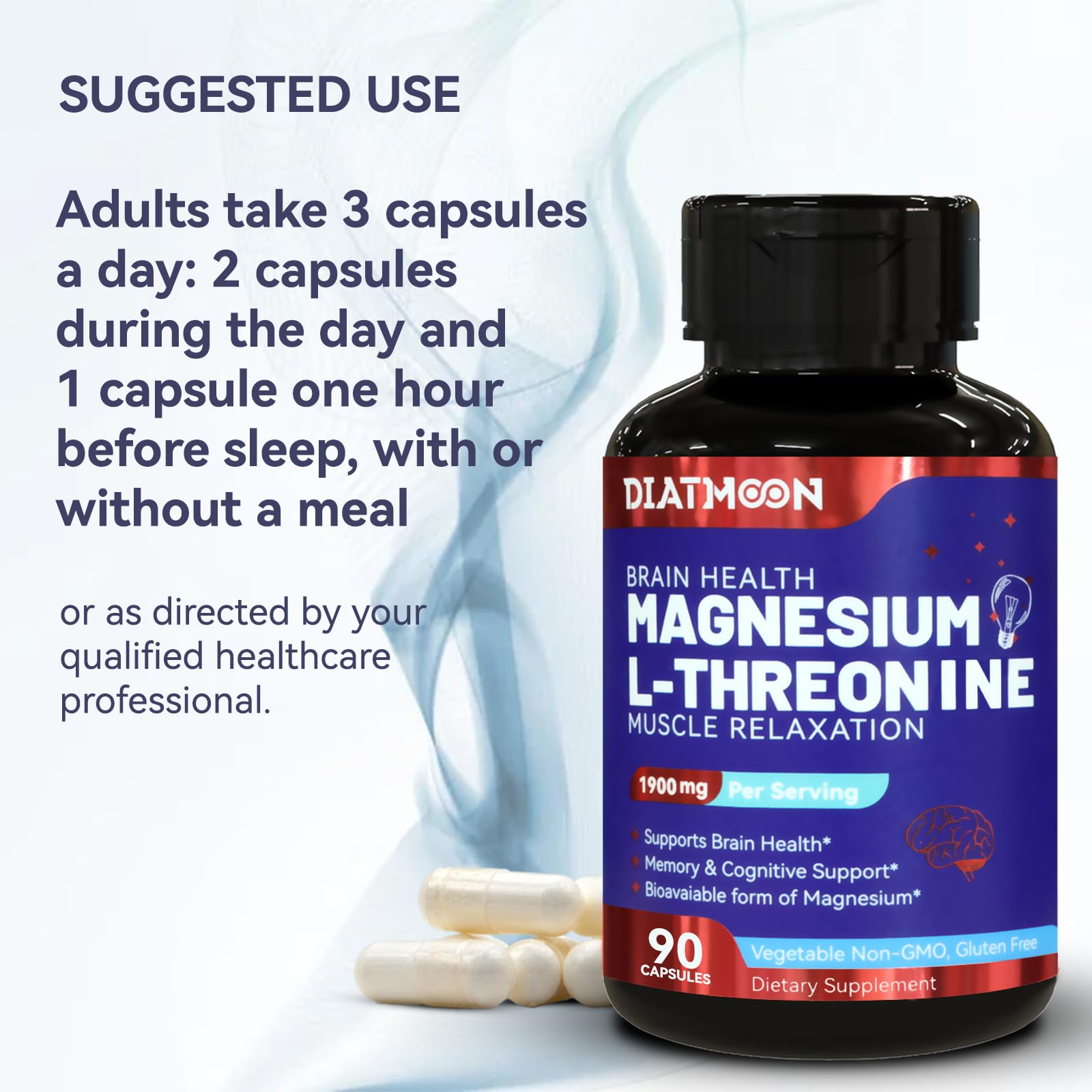 Product packaging featuring bottle and box