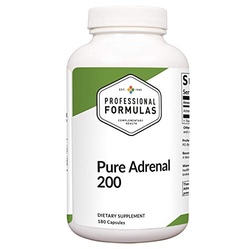 Pure Adrenal 200 bottle label detail