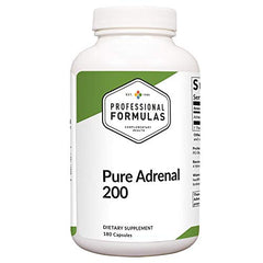 Pure Adrenal 200 bottle label detail