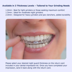Guard manufactured by a dental laboratory with 20+ years of experience