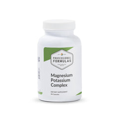 Bottle of Professional Formulas Magnesium Potassium Complex 90 capsules with label